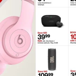 Best Target Deals Right Now: Beats Studio Pro, JBL Flip 7, Instax Mini 99 & More Tech Picks