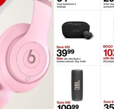 Best Target Deals Right Now: Beats Studio Pro, JBL Flip 7, Instax Mini 99 & More Tech Picks