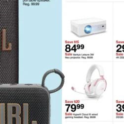 Best Picks in Target Flyer This Week JBL Go4 Gaming Headsets Projectors and Smart TV Deals
