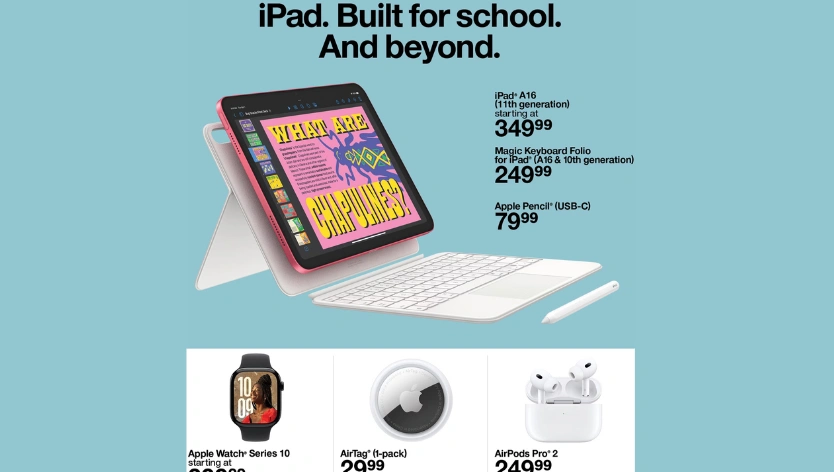 Score Big Apple Tech Deals in Target Ad This Week iPad AirPods and More - 09/07-09/13 2025