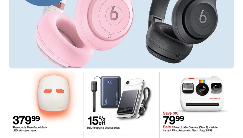 Best Tech Finds in the Target Store Weekly Ad Including Beats Solo 4 HP Printer and Polaroid Go Camera