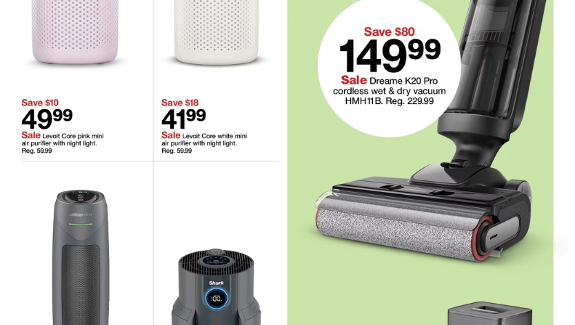 Target Deals This Week Bring Big Savings on Dreame K20 Pro, Roborock Q10 PF+ and Shark Air Purifiers