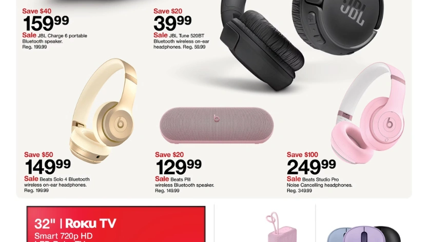 Best Audio and Streaming Deals During Target Circle Week Featuring JBL Charge 6 and Beats Studio Pro
