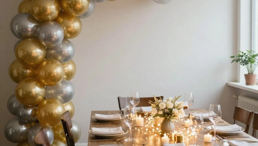 Grand Entrance with a Balloon Arch_New Year 2026 Decor
