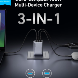 Anker Prime Charger (100W, 3 Ports, GaNPrime) 737 Power Bank Gen 2