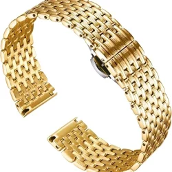 BINLUN Ultra Thin Mesh Stainless Steel Watch Band Light Watch Strap Polished Watch Bracelets BINLUN Ultra Thin Mesh Stainless Steel Watch Band Light Watch Strap Polished Watch Bracelets