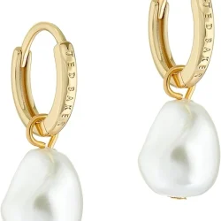 Pearly Chain Huggie Earrings Pearly Chain Huggie Earrings